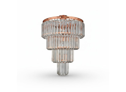 Deckenlampe Deckenleuchter Luxus Gold Kronleuchter Lüster Kristall Art