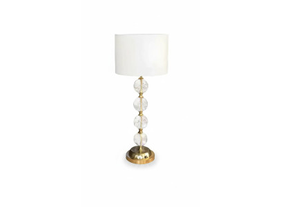 Tischleuchte Tischlampe Lampe Leuchten Gold Lampen Tisch Kristall