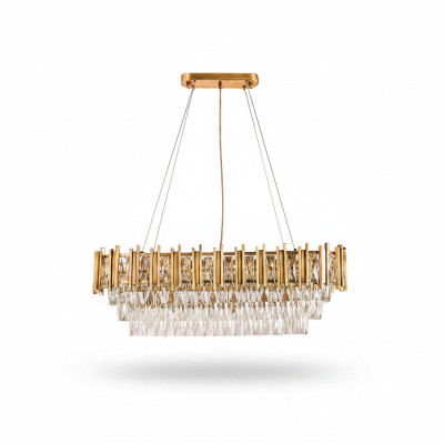 Kronleuchter Deckenleuchter Luxus Gold Deckenlampe Lüster Kristall Lampe
