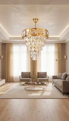 Deckenleuchter Kronleuchter Luxus Gold Deckenlampe Luster Kristall Leuchte
