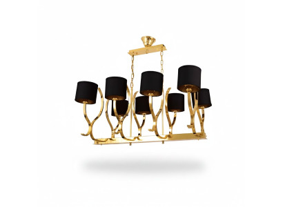 Kronleuchter Deckenleuchter xxl Leuchte Gold Deckenlampe Lüster Metall