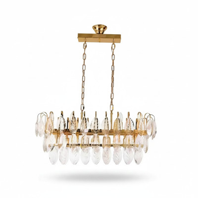 Luster Kronleuchter Deckenleuchter Luxus Gold Deckenlampe Kristall Leuchte