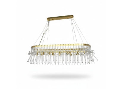 Esstisch Lampe Deckenlampe Kronleuchter Deckenleuchter Luxus Gold Lüster Glas