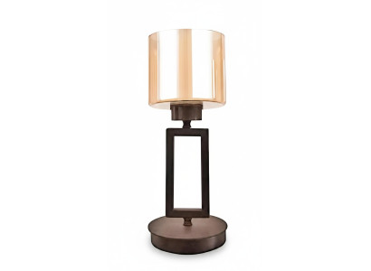 Tischlampe Tischleuchte Lampe Leuchten Glas Gold Lampen Tisch Schwarz