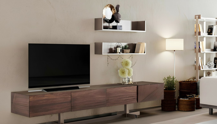 Moderner, eleganter TV-Schrank aus hochwertigem und strapazierfähigem Holz