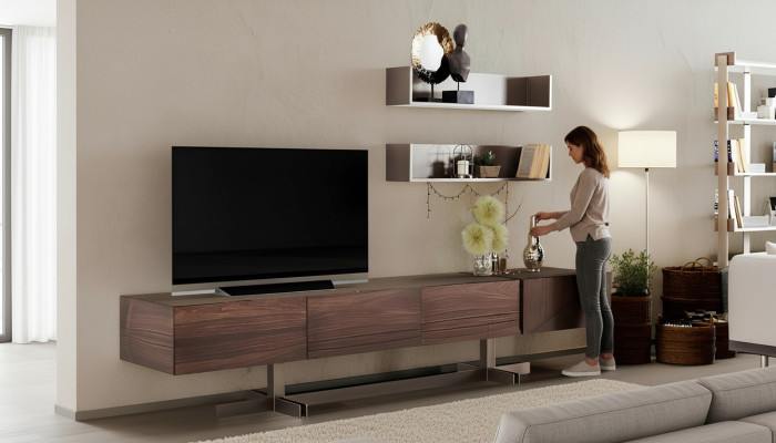 Luxuriöser TV-Schrank im modernen Stil aus strapazierfähigem Holz