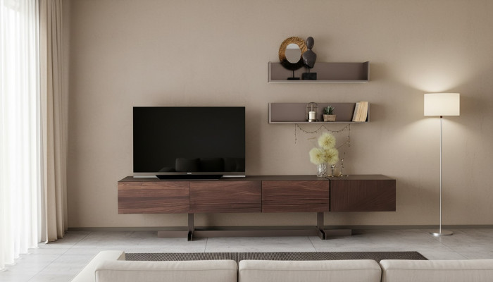 Luxuriöser TV-Schrank im modernen Stil aus strapazierfähigem Holz