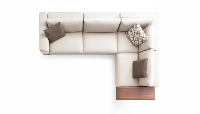 Sofa Ecksofa Stoffsofa L Form Stoff Sofas Grau Modern Tisch Wohnzimmer