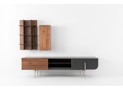rtv Lowboard tv Ständer Regale Sideboard Holz Modern Braun Wohnzimmer