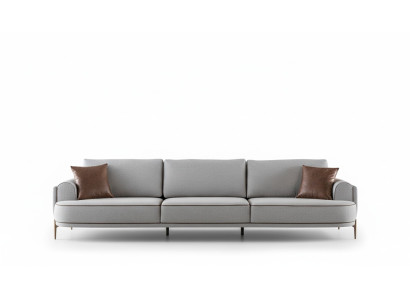 Dreisitzer Sofa 3 Sitzer Stoffsofa Sofas Modern Grau Stoff Couch Neu