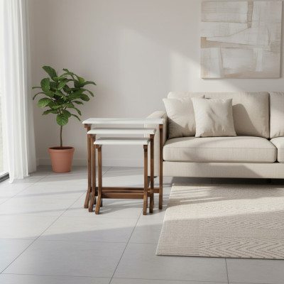 Moderne Beistelltisce Gruppe Kaffetisch Couchtisch Luxus Möbel Set Neu