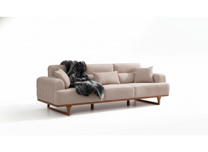Beige Sofagarnitur Dreisitzer Sessel Luxus Sessel Beige Moderne Möbel