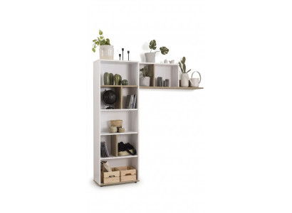 Kinderschreibtisch Schreibtisch Bücherregal Holz Weiß Set 3tlg Design