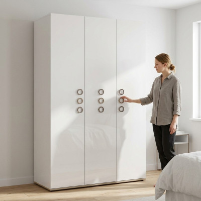 Kleiderschrank Kinderkleiderschrank Kindermöbel Kinderzimmer Holz Weiß