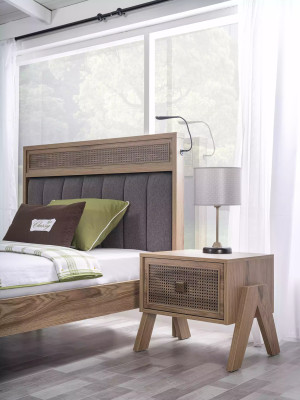 Kindermöbel Gruppe Jugendbett Kinderzimmer Bett Holz Braun Set 8tlg