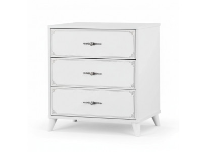 Sideboard Kommode Schrank Holz Kommoden Schlafzimmer Design Weiß Luxus