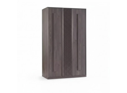 Holzschrank Luxus Kleiderschrank Schrank Möbel Holz Grau 3 türig Design