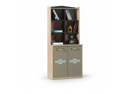 Bücherregal Schrank Kinderregal Bücherschrank Kindermöbel Grün Holz