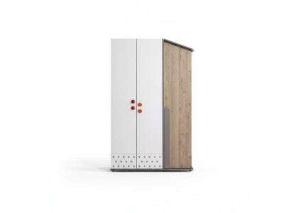 Modern Kleiderschrank Holzschrank Schrank Möbel Holz 3 Tür Design Weiß