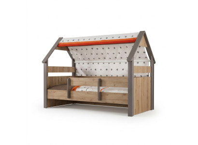 Kinderbett Bett Bettrahmen Kinderzimmer Holz Braun Betten Kindermöbel