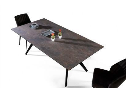 Ausziehbarer Esstisch Esszimmertisch Küchentisch Holz Schwarz Tisch