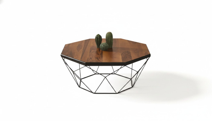 Couchtisch Kaffeetisch Beisteltisch Braun Wohnzimmer Design Tisch Holz