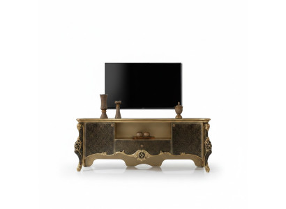 Sideboard Lowboard TV Ständer RTV Holz Braun Wohnzimmer Tisch Luxus