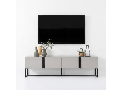 Sideboard TV Ständer Schrank RTV Lowboard Wohnzimmer Weiß Holz Modern