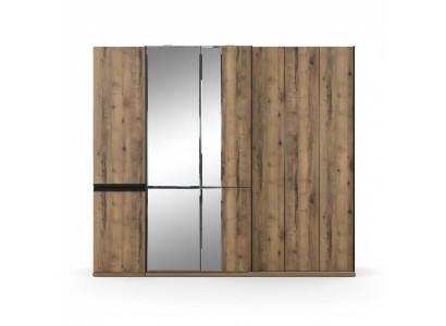 Schränke Kleiderschränke Luxus Kleiderschrank Braun Holz Spiegel Groß