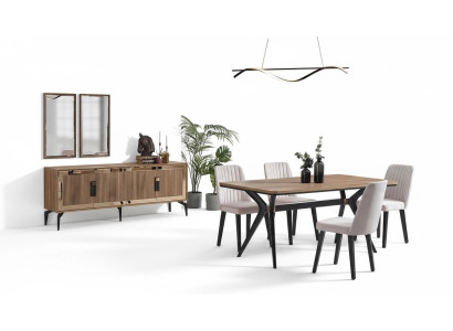 Esszimmer Luxus Essgruppe Esstisch Set 10tlg Esszimmer Braun Holz 