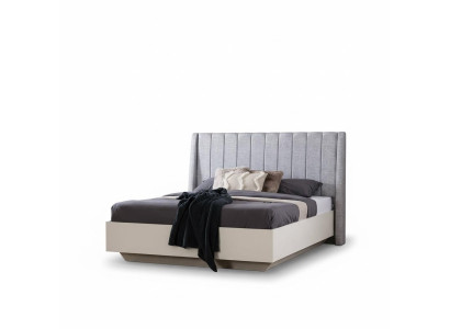 Doppelbett Schlafzimmer Garnitur Bett Holz Set 3tlg Weiß Nachttische