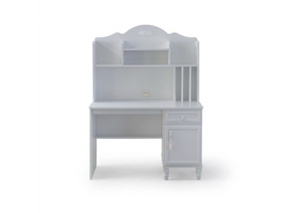 Modern Schreibtisch Regale Computertisch Holz Weiß Kinderzimmer Tisch