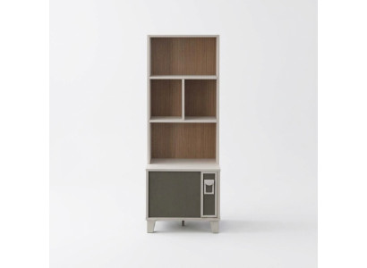 Bücherregal Bücherschrank Standregal Regal Holz Grau Kinderzimmer