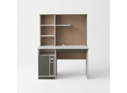 Schreibtisch Regale Computertisch Holz Grau Kinderzimmer Tisch Kinder