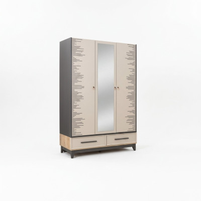 Modern Kleiderschrank Kinderschrank Holzschrank Schrank Holz Beige