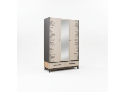 Modern Kleiderschrank Kinderschrank Holzschrank Schrank Holz Beige