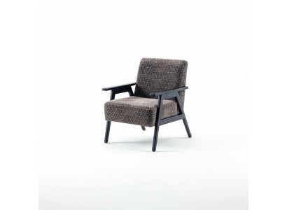Wohnzimmer Sessel Einsitzer 1 Sitzer Stoffsessel Grau Klassische Neu