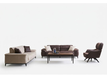 Couchgarnitur Sofagarnitur Sofa Sessel Stoffsofa Set 4tlg Polstersofas