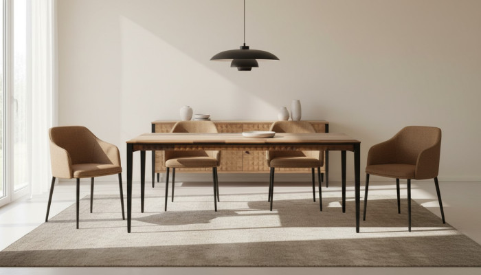Esstisch Tisch Esszimmertisch Esszimmer Holz Braun Esszimmermöbel