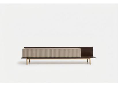 Sideboard RTV Lowboard TV Ständer Tisch Wohnzimmer Holz Beige Modern