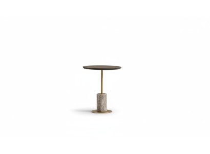 Beistelltisch Kaffeetisch Sofatisch Couchtisch Holz Braun Rund Tisch