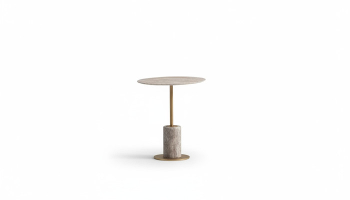 Kaffeetisch Beistelltisch Couchtisch Holz Sofatisch Rund Tisch Grau