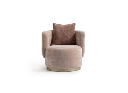 Sessel Relaxsessel Moderne Beige Polster Stoff Sitzer Einsitzer Design