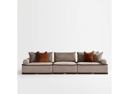 Viersitzer Sofa 4 Sitzer Couch Stoffsofa Polstersofa Moderne Grau