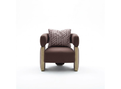 Cocktailsessel Sessel Einsitzer Wohnzimmer Clubsessel Weiß Stoff Sitz