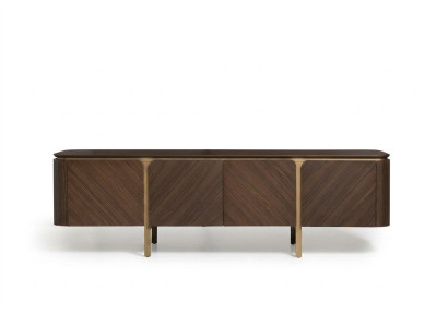 Sideboard RTV Lowboard TV Ständer Tisch Holz Braun Wohnwand Modern