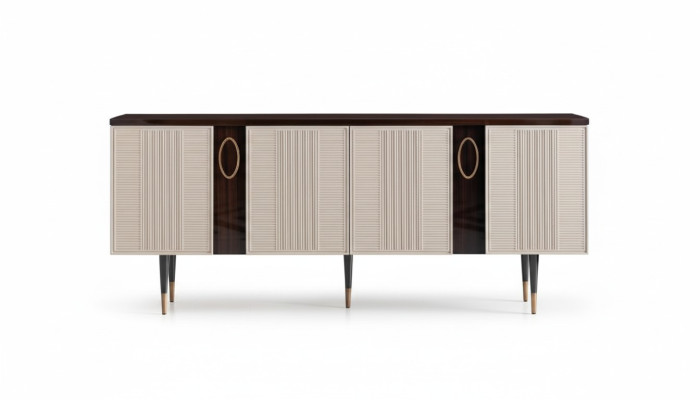 Sideboard Anrichte Kommode Holz Schrank Weiß Design Esszimmer Möbel
