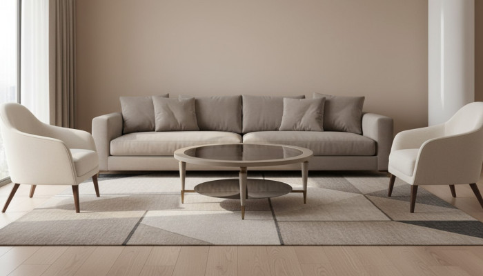 Couchtisch Beistelltisch Kaffeetisch Sofatisch Glas Wohnzimmer Beige