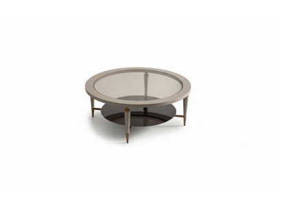 Couchtisch Beistelltisch Kaffeetisch Sofatisch Glas Wohnzimmer Beige