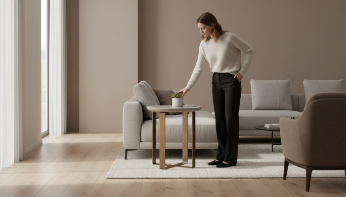 Kaffeetisch Sofatisch Couchtisch Beistelltisch Gold Wohnzimmer Metall
